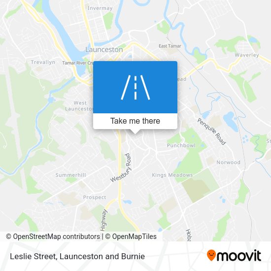 Leslie Street map