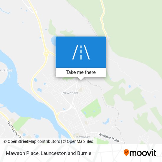 Mawson Place map