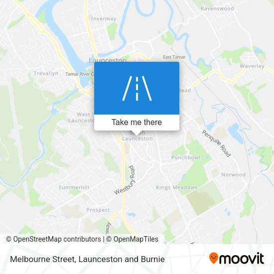 Melbourne Street map