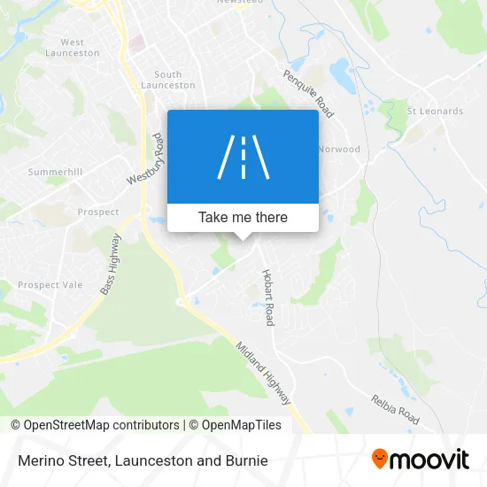 Merino Street map