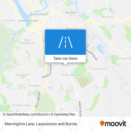 Merrington Lane map