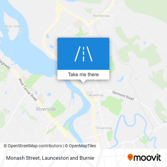 Monash Street map