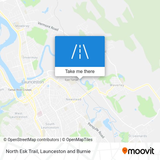 North Esk Trail map