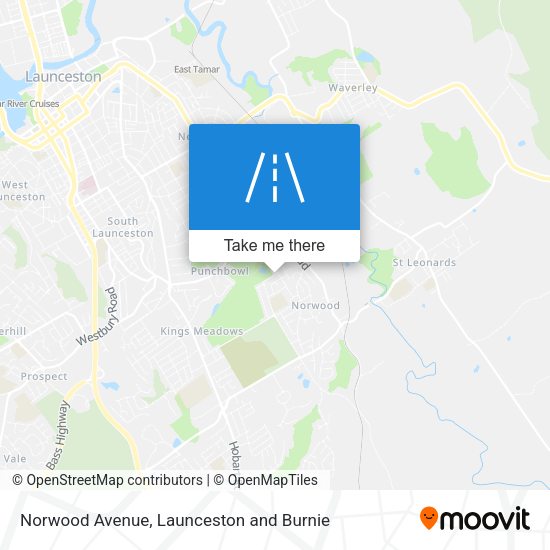 Norwood Avenue map