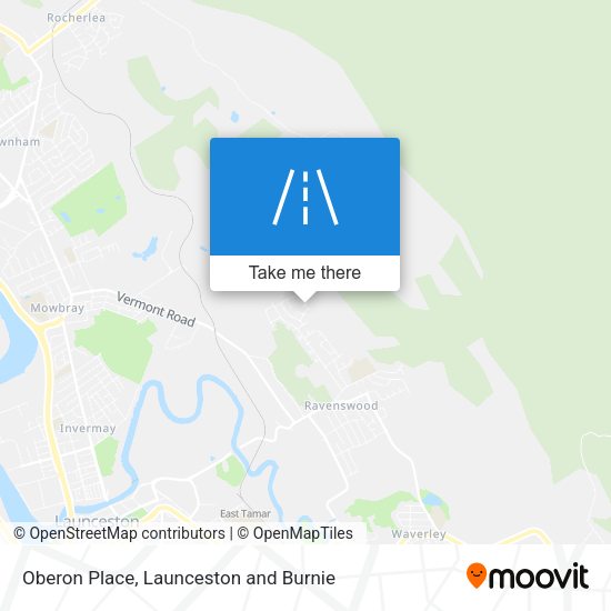 Oberon Place map