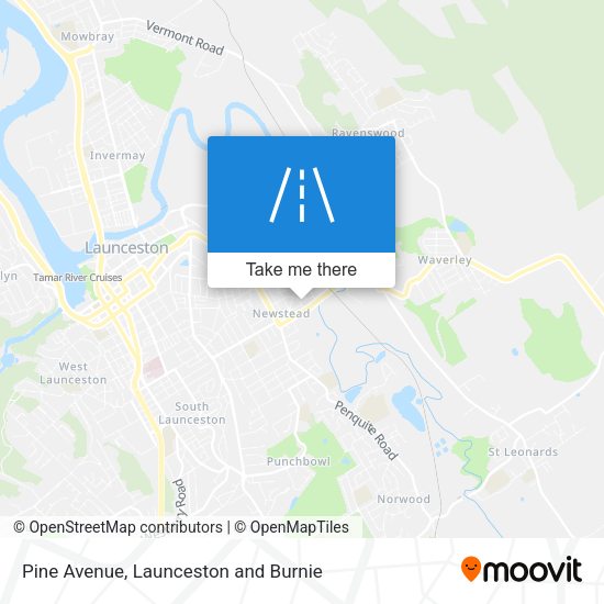 Pine Avenue map