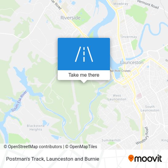 Postman's Track map