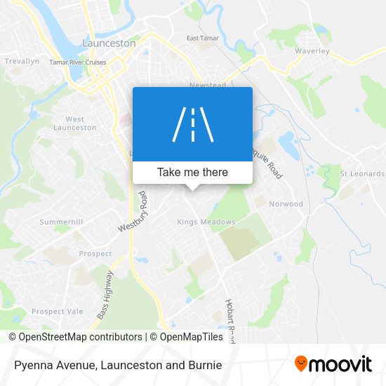 Pyenna Avenue map