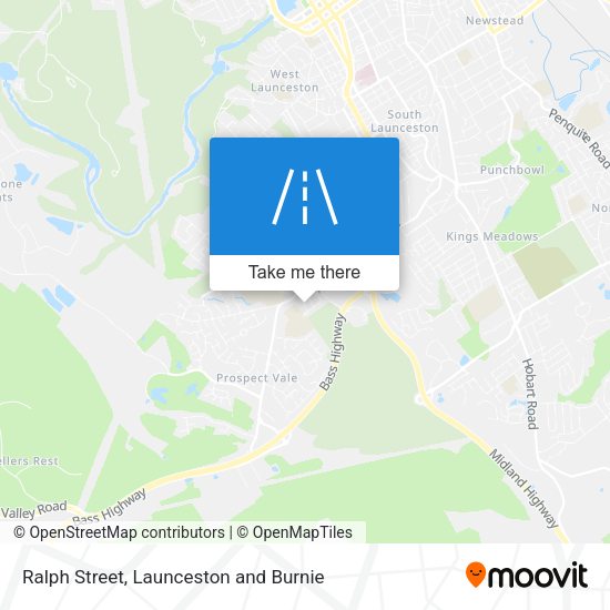 Ralph Street map