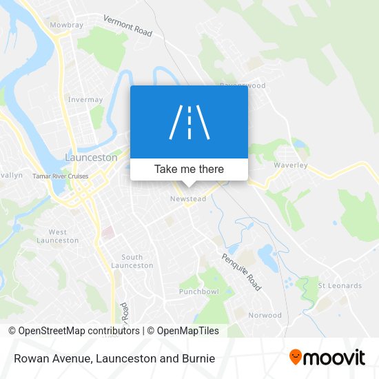 Rowan Avenue map