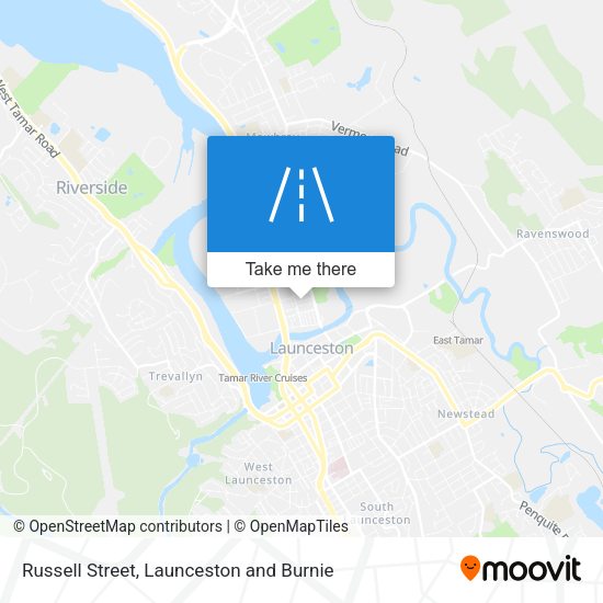 Russell Street map
