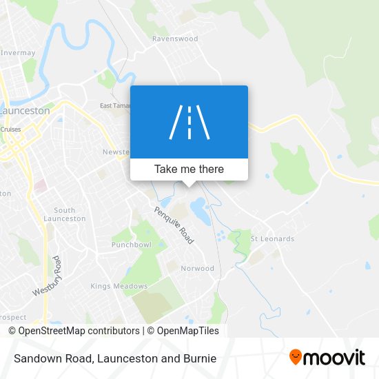 Sandown Road map