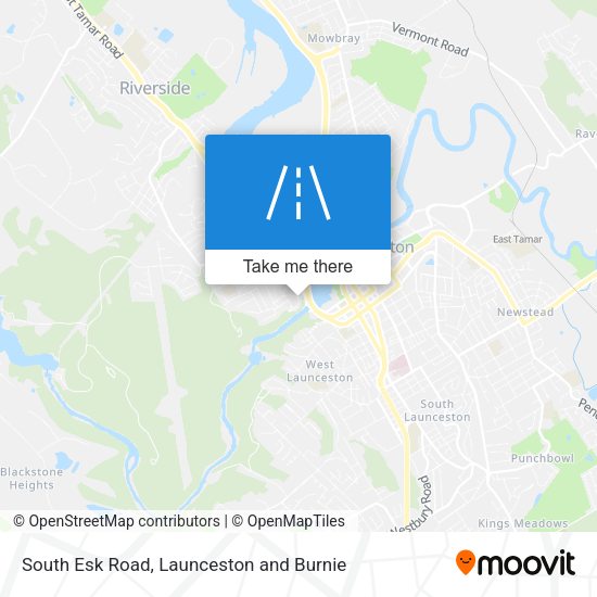 South Esk Road map