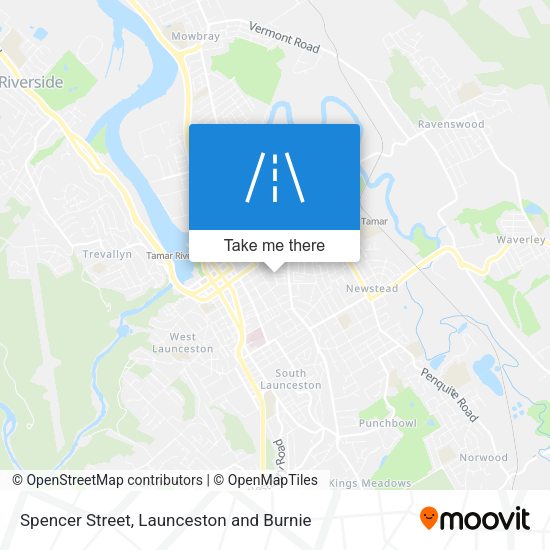 Spencer Street map