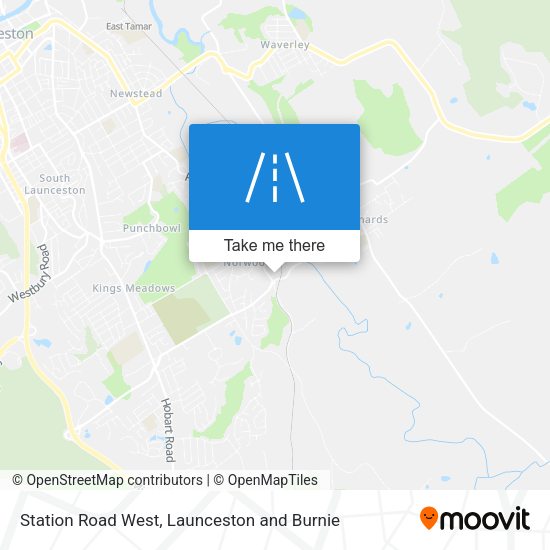 Station Road West map