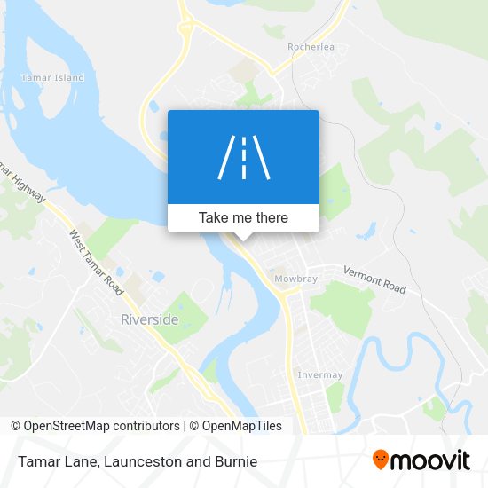 Tamar Lane map