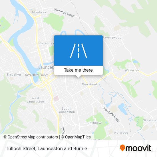 Tulloch Street map
