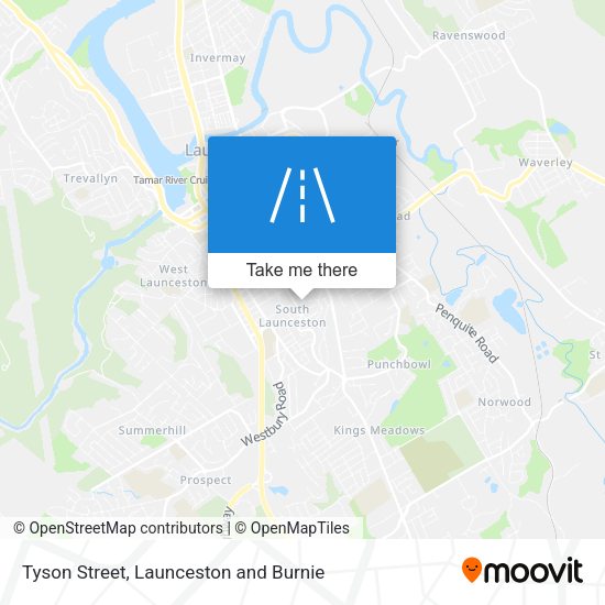 Tyson Street map