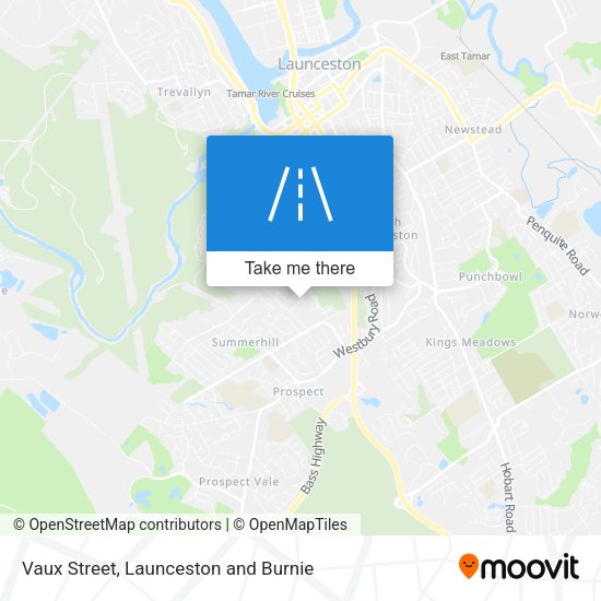 Vaux Street map