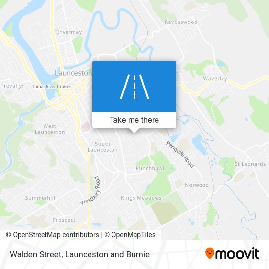 Walden Street map