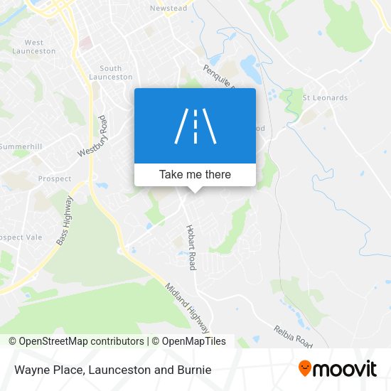 Wayne Place map