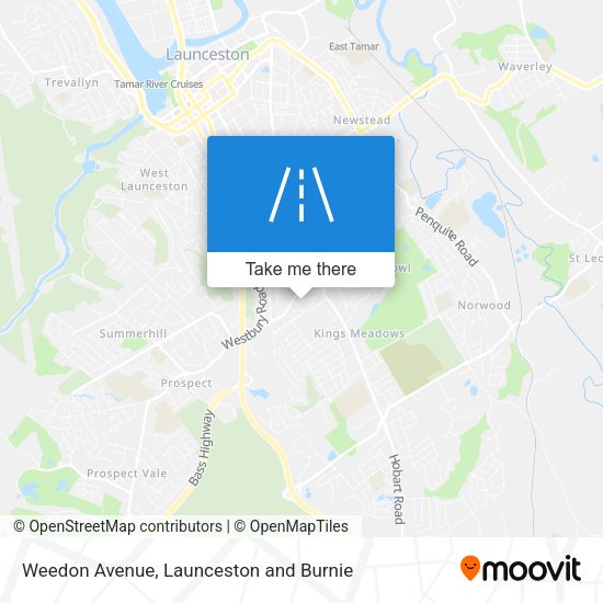 Weedon Avenue map