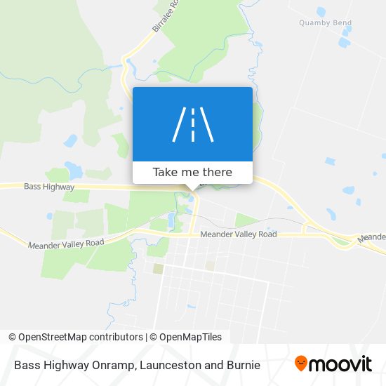 Bass Highway Onramp map
