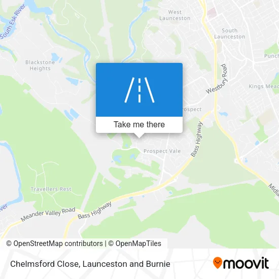 Chelmsford Close map