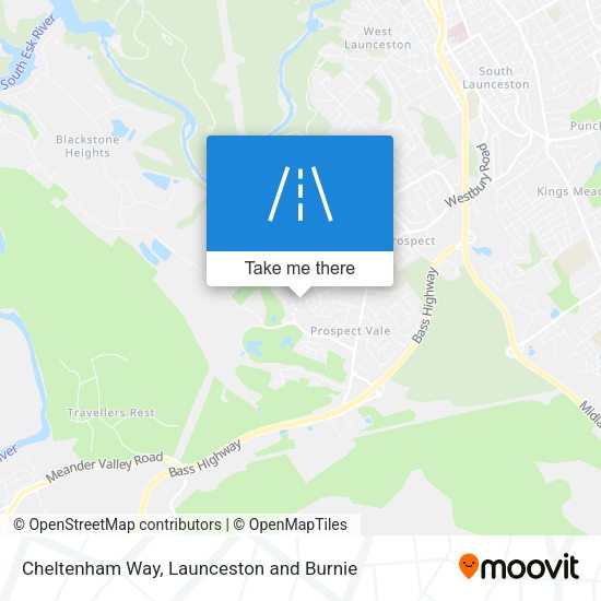 Cheltenham Way map