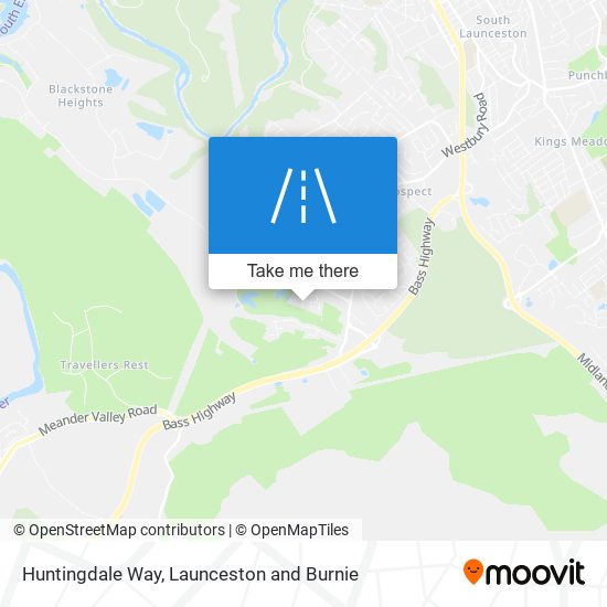 Huntingdale Way map