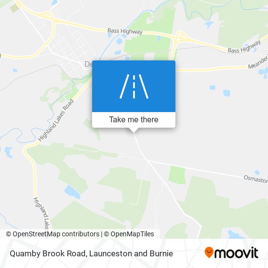 Quamby Brook Road map