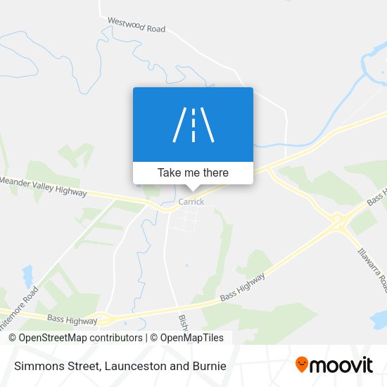 Simmons Street map