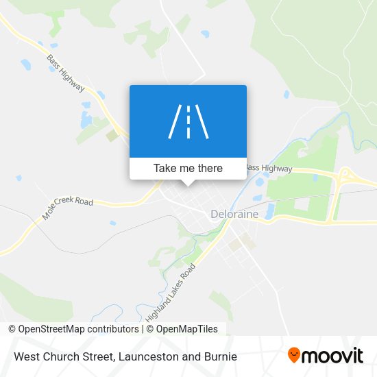 West Church Street map