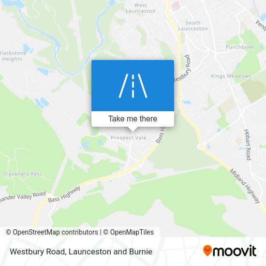 Westbury Road map