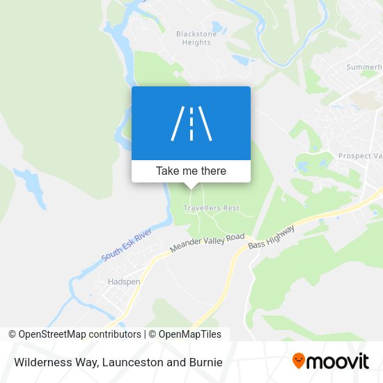 Wilderness Way map