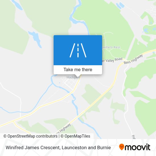 Winifred James Crescent map