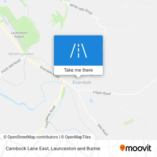 Cambock Lane East map