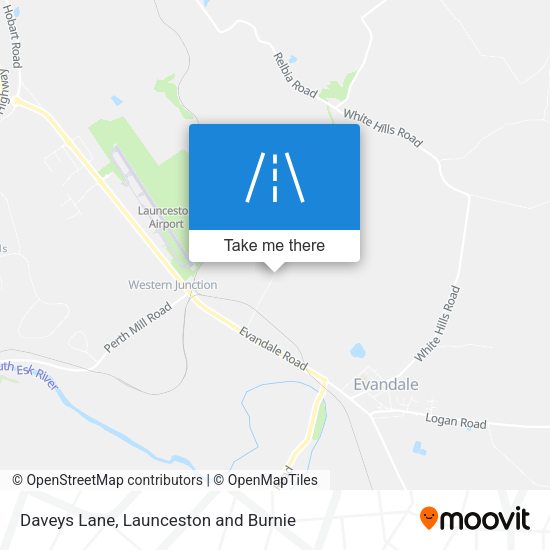 Daveys Lane map