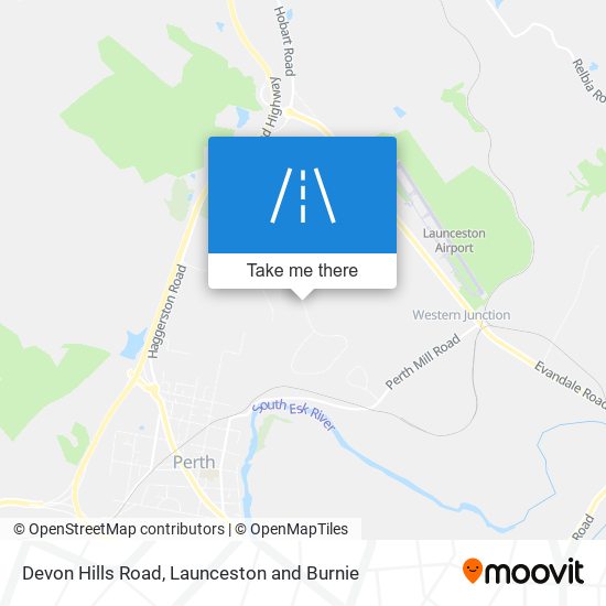 Devon Hills Road map