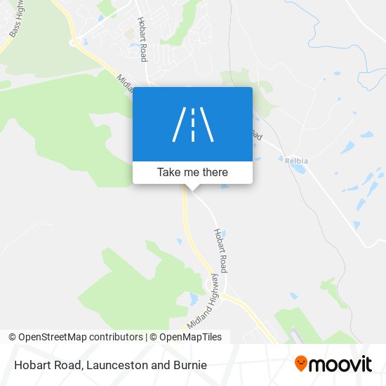 Hobart Road map