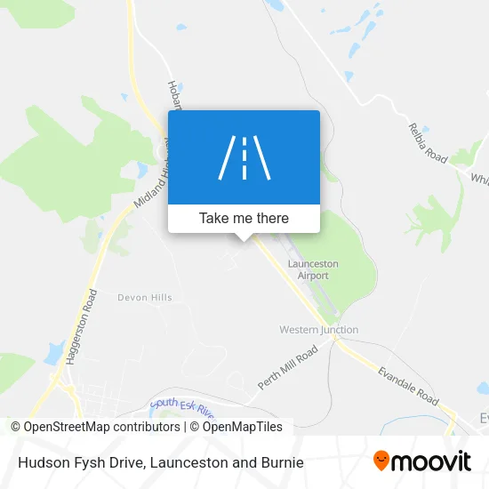 Hudson Fysh Drive map