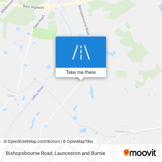 Bishopsbourne Road map
