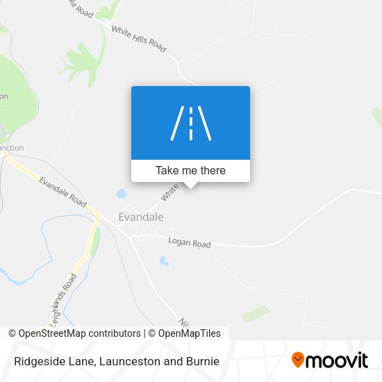Ridgeside Lane map
