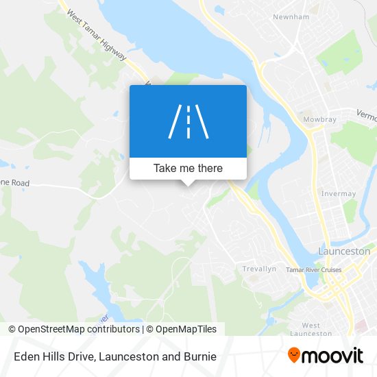 Eden Hills Drive map