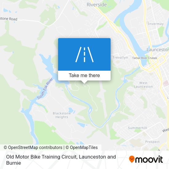 Old Motor Bike Training Circuit map