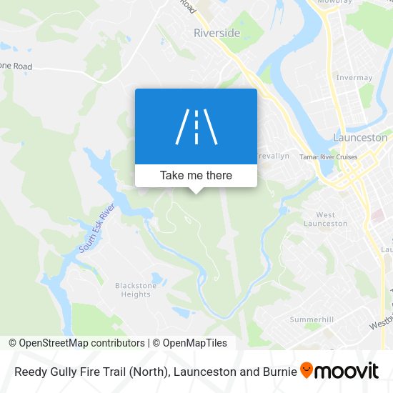 Reedy Gully Fire Trail (North) map