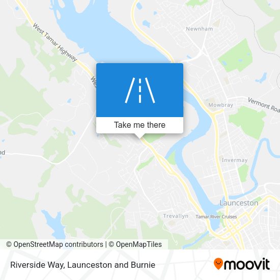 Riverside Way map