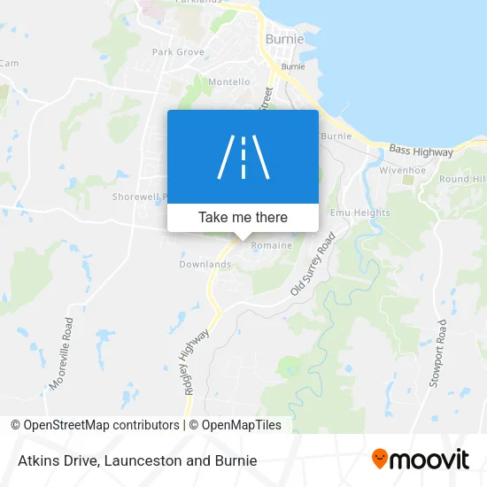 Atkins Drive map