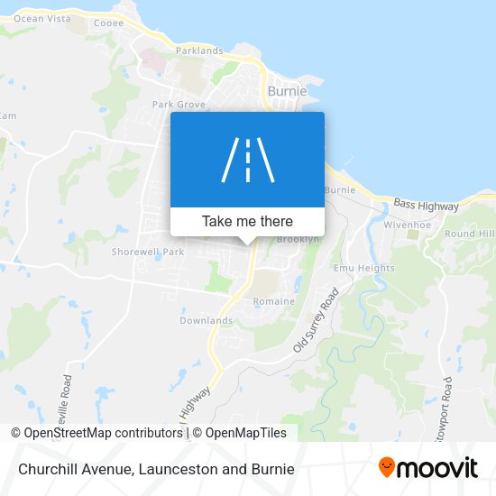 Churchill Avenue map