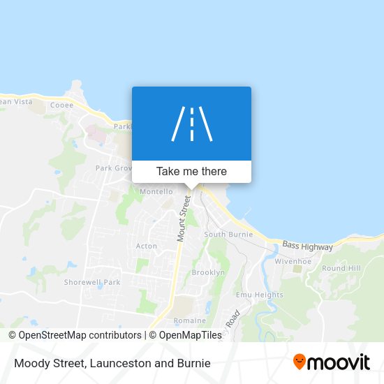 Moody Street map